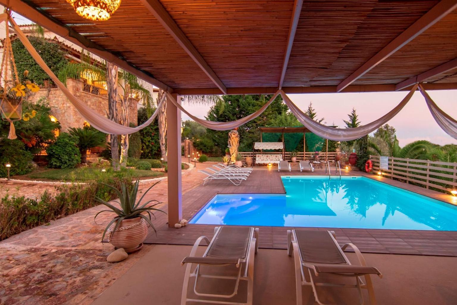 Villa Maira Luxurious With Private Swimming Pool Korfos Exterior photo