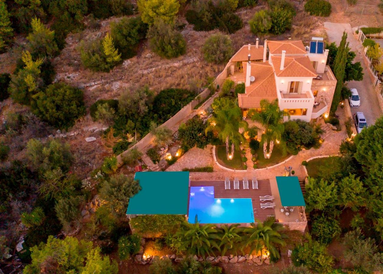 Villa Maira Luxurious With Private Swimming Pool Korfos Exterior photo