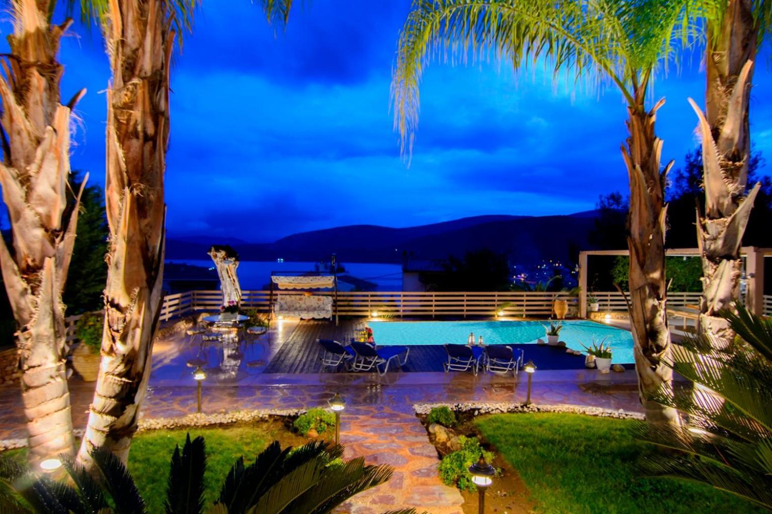 Villa Maira Luxurious With Private Swimming Pool Korfos Exterior photo